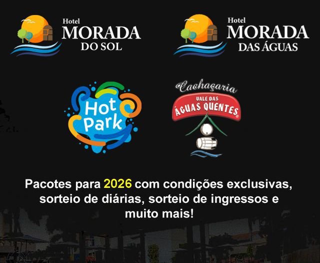 Vários brindes para a Black Friday Caldas Novas Hotel Morada